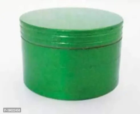 Metier Metal Herb Storage Grinder/Crusher with Honey Dust Filter, 63 mm, Green -4 Parts