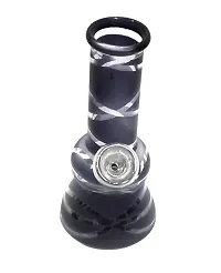 METIER Bongs 5 Inch Mini Glass Bong, Portable Hookah, Smoking Pipe (13 cm, Black)-thumb1