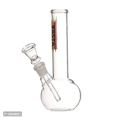 Metier  Bongs 7 inch Glass Smoking Rolling Pipe with Shooter Joint (18 cm, Clear)-thumb2