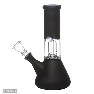 Metier Bong 8 Inch Glass Percolator Ice Smoking Pipe Bong (20 cm, Black)
