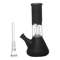 Metier Bong 8 Inch Glass Percolator Ice Smoking Pipe Bong (20 cm, Black)-thumb1