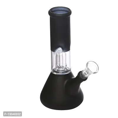 Metier Bong 8 Inch Glass Percolator Ice Smoking Pipe Bong (20 cm, Black)-thumb3