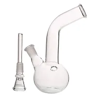 Metier Bongs 6.5 inch Mini Glass Bong Hookah Pipe with Smoking Shooter (17 cm, Clear)-thumb3