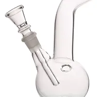 Metier Bongs 6.5 inch Mini Glass Bong Hookah Pipe with Smoking Shooter (17 cm, Clear)-thumb4