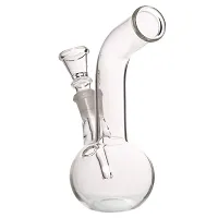 Metier Bongs 6.5 inch Mini Glass Bong Hookah Pipe with Smoking Shooter (17 cm, Clear)-thumb2