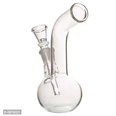 Metier Bongs 6.5 inch Mini Glass Bong Hookah Pipe with Smoking Shooter (17 cm, Clear)-thumb3