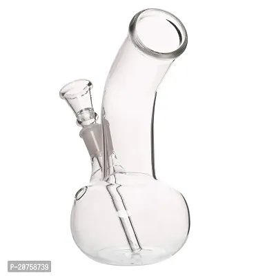 Metier Bongs 8 inch Bend Mini Glass Hookah Bong Smoking Pipe (19 cm, Clear).-thumb4