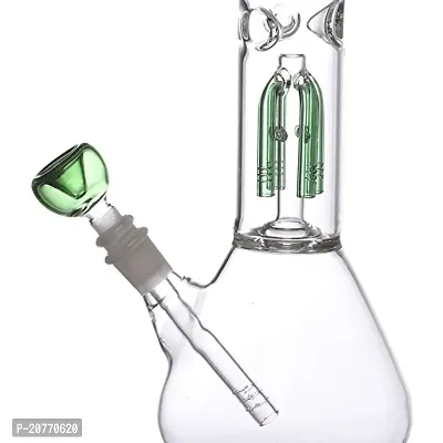 Metier Bongs 14 inch Glass Oval Bulb 4 Arm Tree Percolator Ice Bong Hookahs Water pipe  Shooter (35 cm, Green)-thumb4