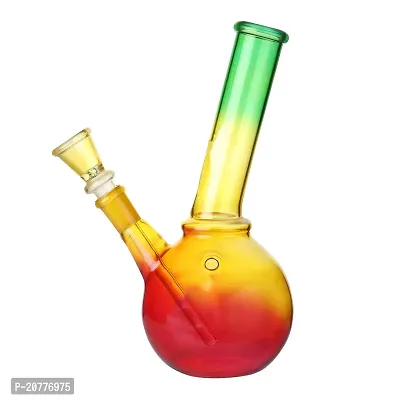 METIER Bongs Glass Bong Hookah Water pipe with Shooter (Rasta 8 inch)