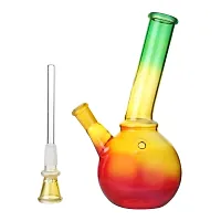 METIER Bongs Glass Bong Hookah Water pipe with Shooter (Rasta 8 inch)-thumb1