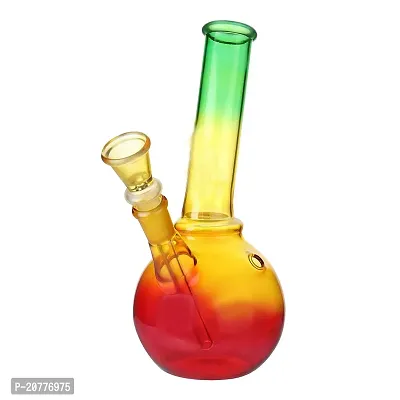 METIER Bongs Glass Bong Hookah Water pipe with Shooter (Rasta 8 inch)-thumb3