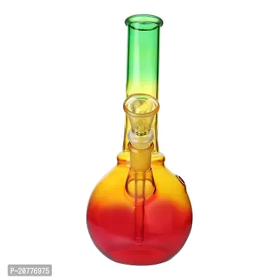 METIER Bongs Glass Bong Hookah Water pipe with Shooter (Rasta 8 inch)-thumb4