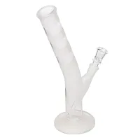 Metier Bongs 10 Inch Glass Smoking Pipe Hookah. No Need of Rolling Paper (10'' Frosted)-thumb3