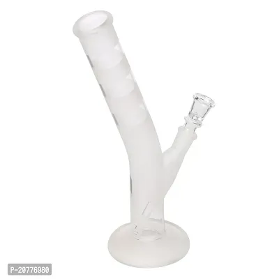 Metier Bongs 10 Inch Glass Smoking Pipe Hookah. No Need of Rolling Paper (10'' Frosted)-thumb4