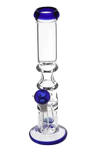 Metier 12 inch Glass Smoking Honeycomb Ice Water Pipe Hookah Bong (30 cm, Blue)-thumb1