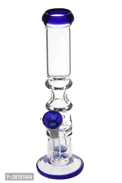 Metier 12 inch Glass Smoking Honeycomb Ice Water Pipe Hookah Bong (30 cm, Blue)-thumb2