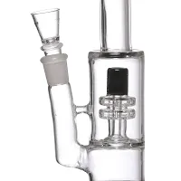 Metier Bongs 12 Inch Glass Percolator Water pipe Hookah Bong (30 cm, Black)-thumb1