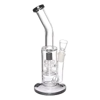 Metier Bongs 12 Inch Glass Percolator Water pipe Hookah Bong (30 cm, Black)-thumb3