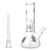 METIER 8 inch Glass Percolator Bong, Water Pipe, Hookah (20 cm, Clear Glass)-thumb2