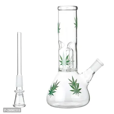 METIER 8 inch Glass Percolator Bong, Water Pipe, Hookah (20 cm, Clear Glass)-thumb3