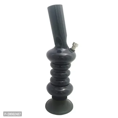 Metier 12 Inch Acrylic Gripper Water pipe Bong (30 cm, Opaque Black)-thumb2