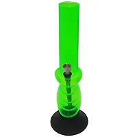 Metier 12 Inch Acrylic Gripper Water pipe Bong (30 cm, Transparent Green)-thumb1