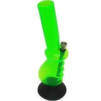 Metier 12 Inch Acrylic Gripper Water pipe Bong (30 cm, Transparent Green)-thumb2
