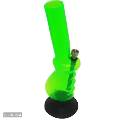 Metier 12 Inch Acrylic Gripper Water pipe Bong (30 cm, Transparent Green)-thumb3