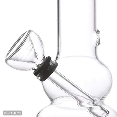 Metier Bongs 5 Inch Glass Single Bulb Smoking Pipe with Accessories (13 cm, Clear)-thumb2