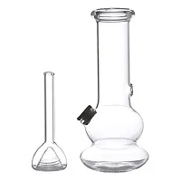Metier Bongs 5 Inch Glass Single Bulb Smoking Pipe with Accessories (13 cm, Clear)-thumb2