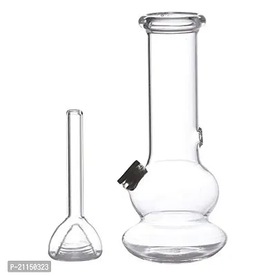 Metier Bongs 5 Inch Glass Single Bulb Smoking Pipe with Accessories (13 cm, Clear)-thumb3