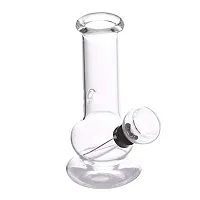 Metier Bongs 5 Inch Glass Single Bulb Smoking Pipe with Accessories (13 cm, Clear)-thumb3