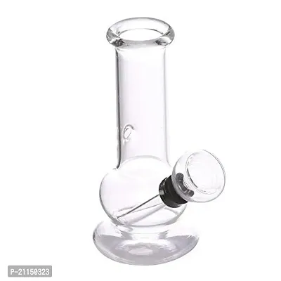 Metier Bongs 5 Inch Glass Single Bulb Smoking Pipe with Accessories (13 cm, Clear)-thumb4