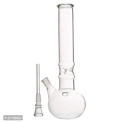 Metier Bongs 12 inch Glass Ice Bong Hookah Rolling Pipe (30 cm, Clear)