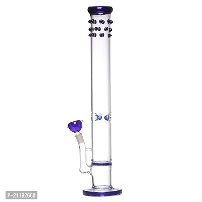 Metier 16-inch Glass Honeycomb Ice Water Bong. (40 cm, Blue)