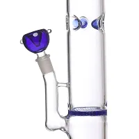 Metier 16-inch Glass Honeycomb Ice Water Bong. (40 cm, Blue)-thumb1