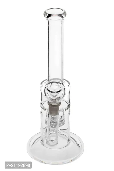 Metier Bongs 10 Inch Glass Honeycomb Smoking Hookah Pipe Bong with Shooter (25 cm, Clear)-thumb2