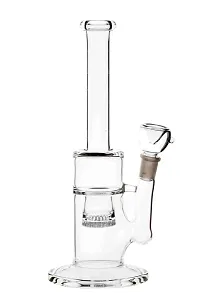 Metier Bongs 10 Inch Glass Honeycomb Smoking Hookah Pipe Bong with Shooter (25 cm, Clear)-thumb2