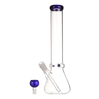 Metier 14-Inch Glass Oval Bulb Ice Water Bong. (35 cm, Blue)-thumb1