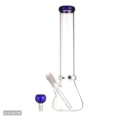 Metier 14-Inch Glass Oval Bulb Ice Water Bong. (35 cm, Blue)-thumb2