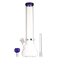 Metier 14-Inch Glass Oval Bulb Ice Water Bong. (35 cm, Blue)-thumb2