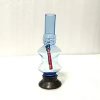 Metier 8 Inch Transparent Sky Blue Colour Small Acrylic Water pipe Bong (Transparent Sky Blue)-thumb1