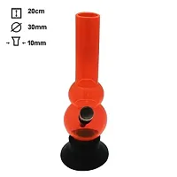 Metier Acrylic Bong (8 inch, Orange)-thumb3