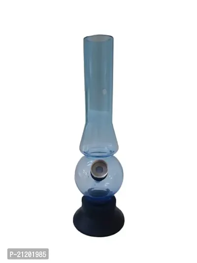 Metier 8 inch Acrylic Mini Water Bong, Portable Hookah, Smoking Pipe (Transparent Sky Blue)-thumb2