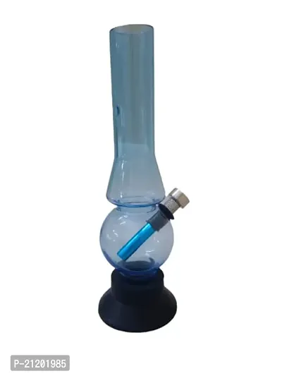 Metier 8 inch Acrylic Mini Water Bong, Portable Hookah, Smoking Pipe (Transparent Sky Blue)-thumb3