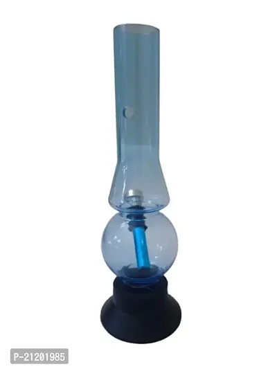 Metier 8 inch Acrylic Mini Water Bong, Portable Hookah, Smoking Pipe (Transparent Sky Blue)-thumb4