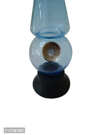 Metier 8 inch Acrylic Mini Water Bong, Portable Hookah, Smoking Pipe (Transparent Sky Blue)-thumb5