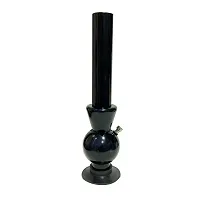 METIERreg; 16 Inch Tall Acrylic Smoking Water pipe Ice Bong(Opaque Black)-thumb3