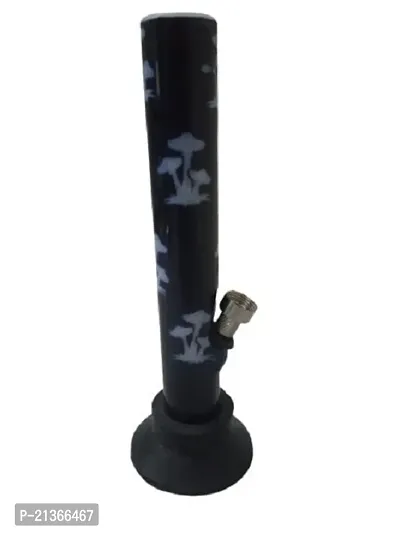 Metier 8 Inch Tall Straight Acrylic Water Bong with Mushroom Print.-thumb3