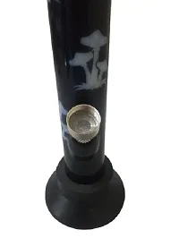 Metier 8 Inch Tall Straight Acrylic Water Bong with Mushroom Print.-thumb3